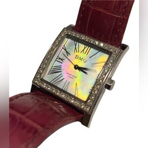 Vintage DMQ Ladies Watch | Mother of Pearl Dial & Rhinestone Border